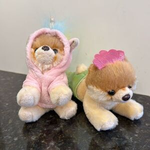 Gund Itty Bitty Boo Puppy Dog unicorn & Mermaid plush Stuffed  Shiba Pomeranian